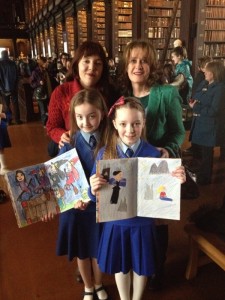 Trinity Bookmarks Finale with Marist Crumlin girls 2 April 2014